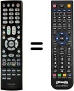 Telecomando equivalente Toshiba 22DV665DG