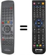 Telecomando equivalente Toshiba 42WH46P