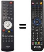 Telecomando equivalente Toshiba ZG4187F