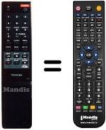 Telecomando equivalente Toshiba V121S
