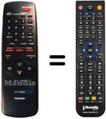 Telecomando equivalente Toshiba V705W