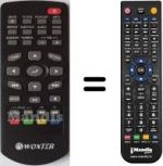 Telecomando equivalente Woxter ICUBE760