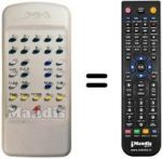 Telecomando equivalente Mivar 25S5