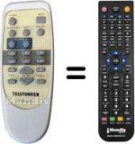 Telecomando equivalente Telefunken TSP-610 REMOTE