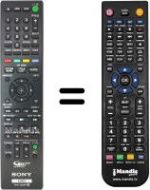 Telecomando equivalente Sony RDR-DC105