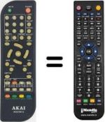 Telecomando equivalente Akai AKDVB13