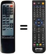 Telecomando equivalente Technisat MOBYLSAT2
