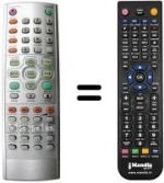 Telecomando equivalente Irradio DVD15HT