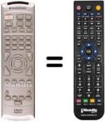 Telecomando equivalente Audiosonic DVD2009