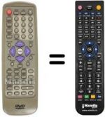 Telecomando equivalente Daewoo DVG6500D