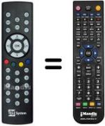 Telecomando equivalente Telesystem TS6208
