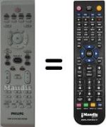 Telecomando equivalente Philips DVD-R3360H