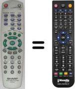Telecomando equivalente Sharp DV-SV92S