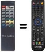 Telecomando equivalente Amstrad SRX510