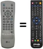 Telecomando equivalente LG REMCON063