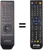 Telecomando equivalente Samsung DVD-1080P9