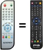 Telecomando equivalente Sunstech DTB-P500HD-BLACK
