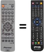 Telecomando equivalente Pioneer DVD3505