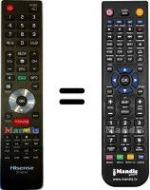 Telecomando equivalente Hisense HVS57395