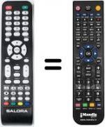 Telecomando equivalente Salora HVS57439