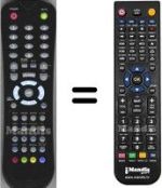 Telecomando equivalente HVS57628