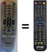 Telecomando equivalente Denver WHV3137W