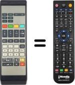Telecomando equivalente HVS54592