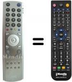 Telecomando equivalente JVC HVS54561