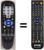 Telecomando equivalente HVS53393