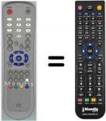 Telecomando equivalente HVS53543