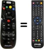 Telecomando equivalente Philips HVS57261
