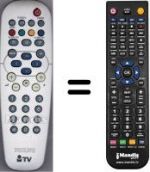 Telecomando equivalente Philips HVS54807