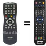 Telecomando equivalente Philips HVS54060