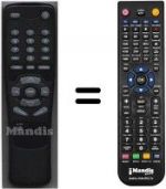 Telecomando equivalente HVS53328