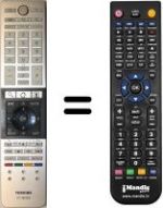 Telecomando equivalente Toshiba HVS57321