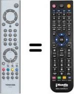 Telecomando equivalente Toshiba HVS54069