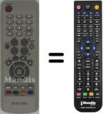 Telecomando equivalente Samsung WHV14487