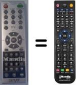 Telecomando equivalente Denver WHV126685