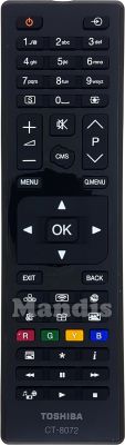 Telecomando originale TOSHIBA CT-8072 (23385598) Telecomando originale TOSHIBA CT-8072 (23385598)
