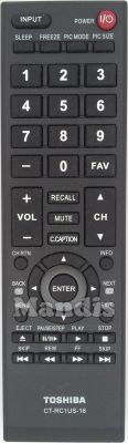 Telecomando originale TOSHIBA CT-RC1US-16 Telecomando originale TOSHIBA CT-RC1US-16