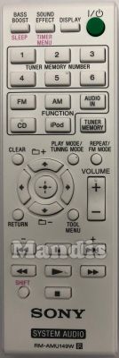 Telecomando originale SONY RM-AMU149W