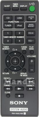 Telecomando originale SONY RM-AMU186 Telecomando originale SONY RM-AMU186