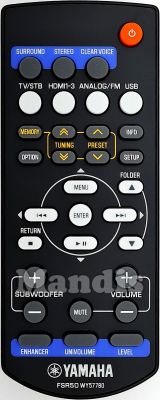 Telecomando originale YAMAHA FSR50 (WY577800)