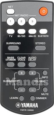 Telecomando originale YAMAHA FSR76 (ZU846400)