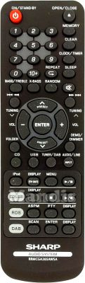Telecomando originale SHARP RRMCGA265AWSA (92L34901512001)