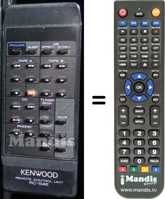 Telecomando equivalente RC54E