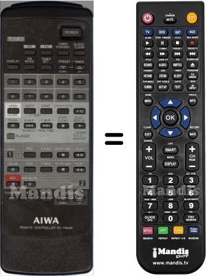 Telecomando equivalente Aiwa RC-T800F