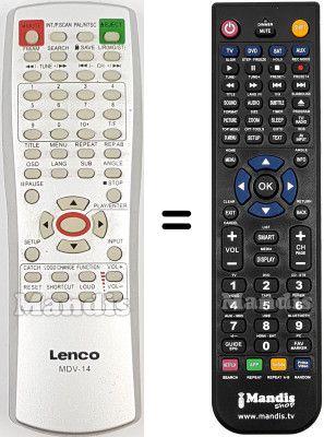 Telecomando equivalente MDV14