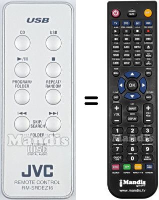Telecomando equivalente JVC RM-SRDEZ16