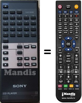 Telecomando equivalente Sony RM-D690 Telecomando equivalente Sony RM-D690